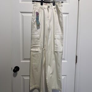 White Cargo Pants